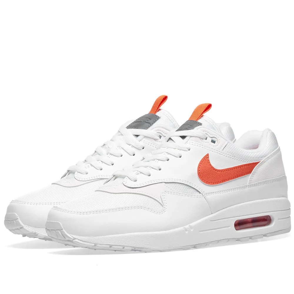 Nike Air Max 1 SE White Orange Men s Fashion Footwear Sneakers
