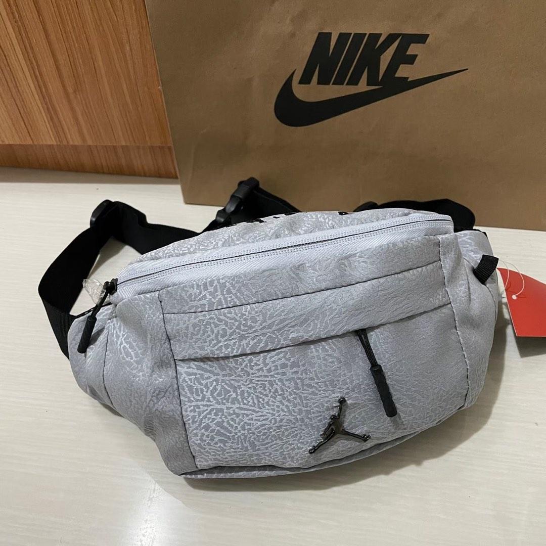 Nike Jordan Waist Bag RUPTURE Grey, Fesyen Pria, Tas & Dompet , Tas