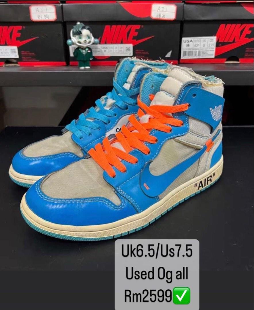 OFF WHITE X AJ 1 RETRO HIGH OG Men s Fashion Footwear Sneakers