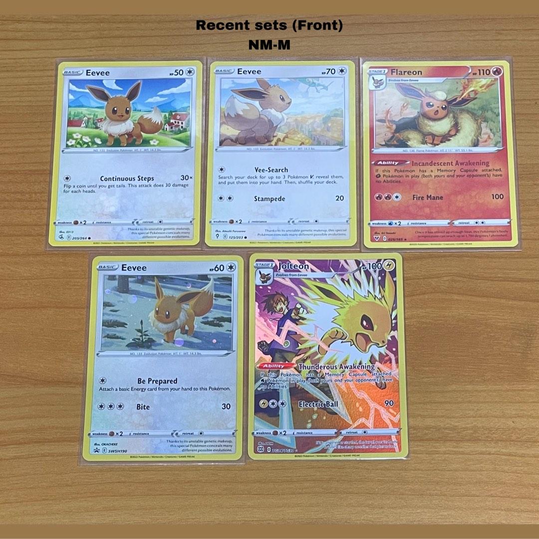 Pokemon Card Blue's Jolteon Flareon Vaporeon Eevee CHR Set s8b Japanese NM