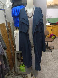 OUter#wanita#katun#biru navy#HM#M