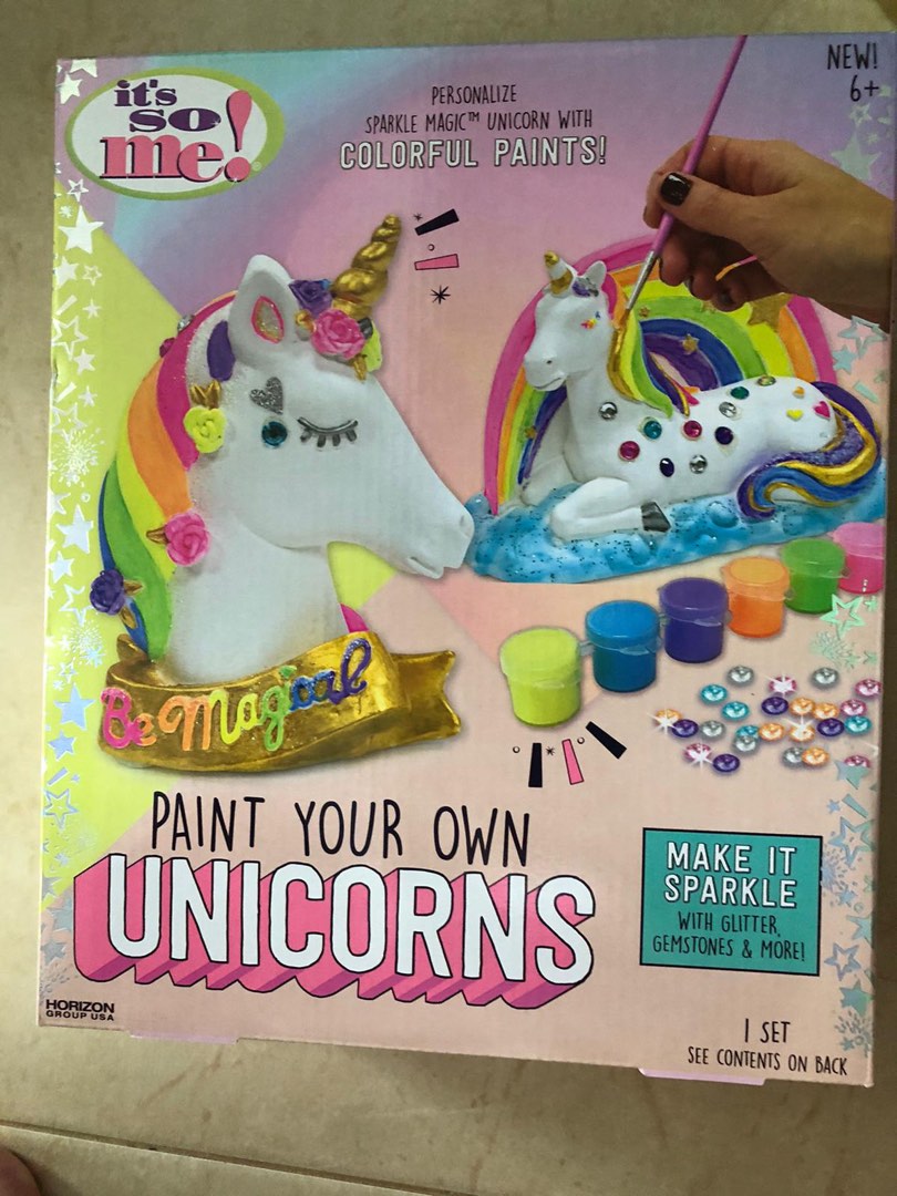 Paint your own unicorn, Hobbies & Toys, Stationery & Craft, Handmade