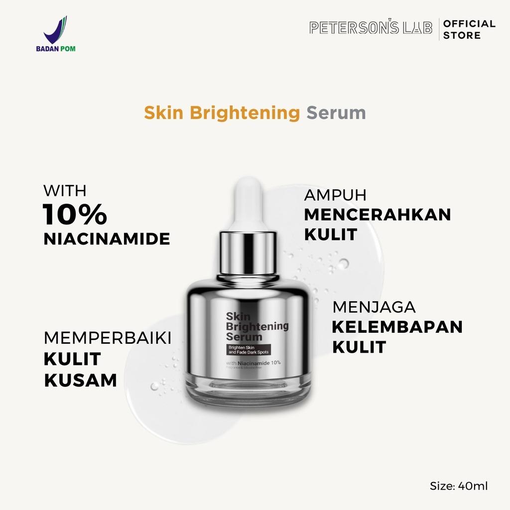 Peterson's Lab 10 Niacinamide Skin Brightening Serum 40ml Mencerahkan kulit tetap terhidrasi