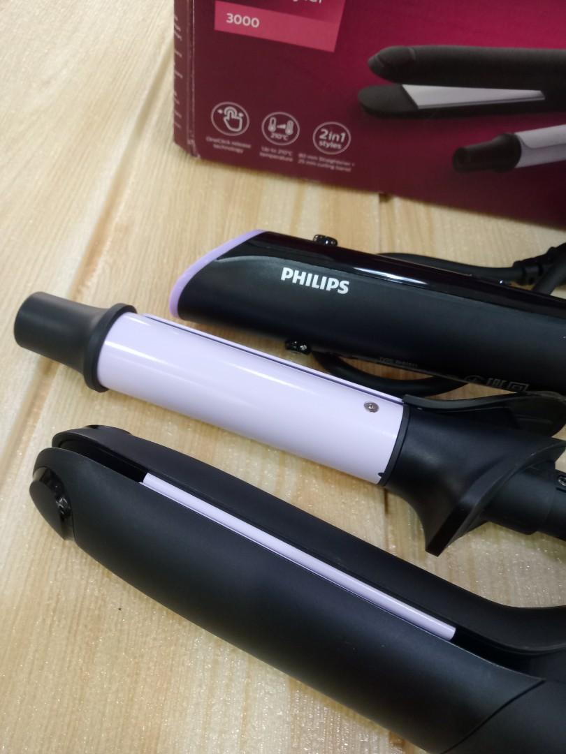 Philips BHH811 Hair Straightener Curler Multi Styler 35Watts 2 in 1 Styles Up to 210 C