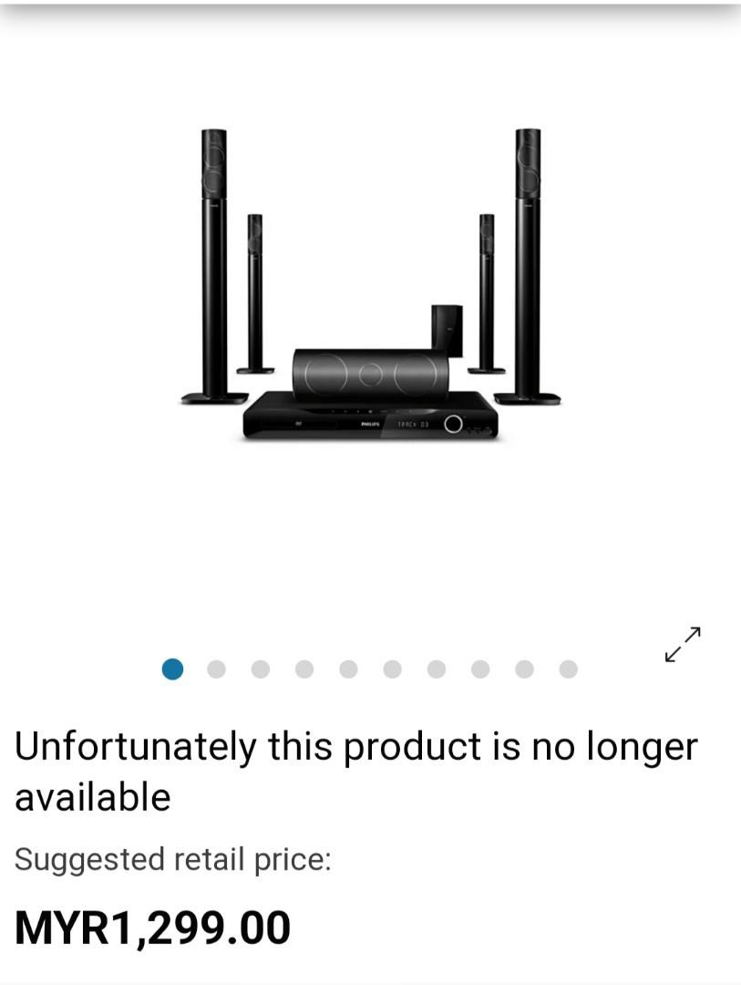 Philips Home Theater Amplifier (HTS5550), Audio, Soundbars, Speakers