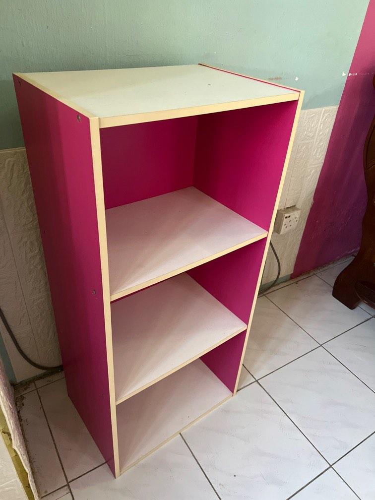 Pink Bookshelf, Furniture & Home Living, Furniture, Shelves,