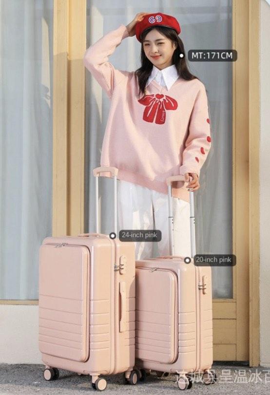 Pink Luggage 24 inch Hobbies Toys Travel Luggages on Carousell