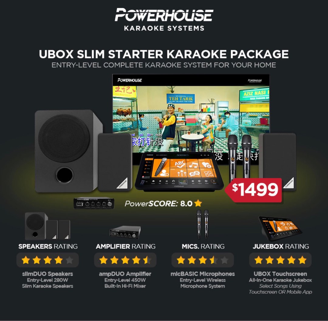 Powerhouse Karaoke set, Audio, Soundbars, Speakers & Amplifiers on