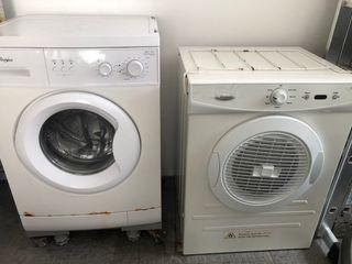 Pre-loved set of Whirlpool washing and drying machines