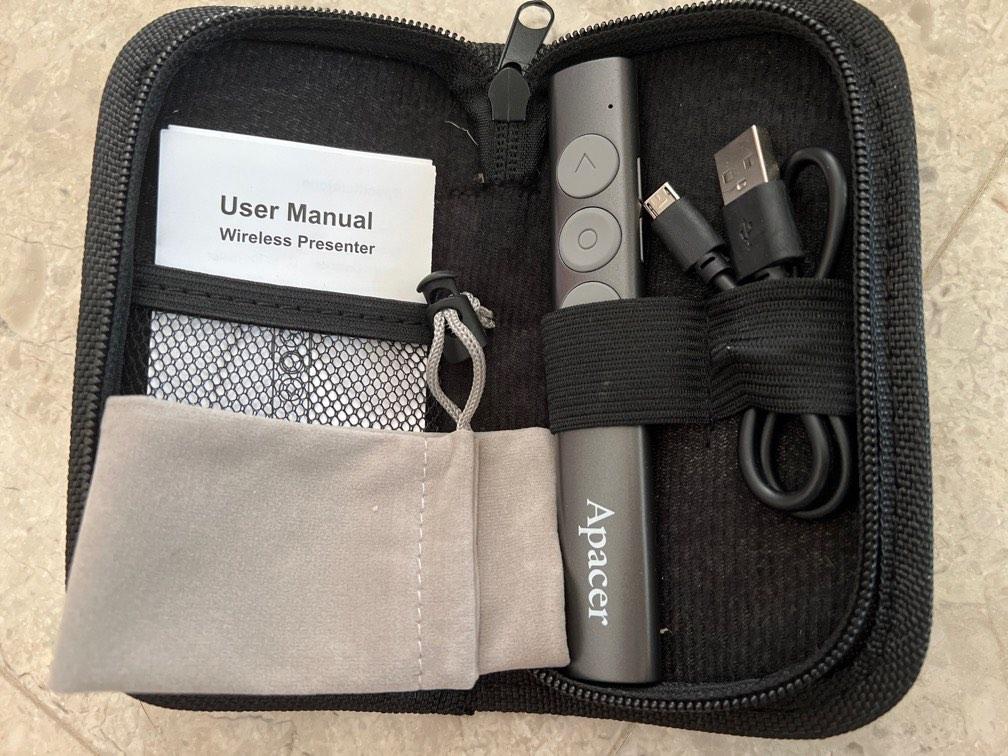 Presentation Pointer (Category: Office & Business Technology) located in Singapore. Submitted by mypreloveyouwouldlovetohave (Listing ID 1187336384, Image 2). Description: Complete with charging Cable and Pouch .