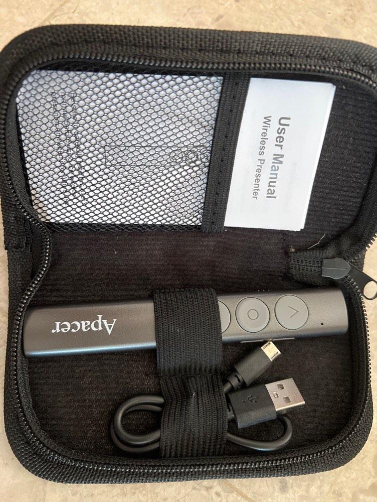 Presentation Pointer (Category: Office & Business Technology) located in Singapore. Submitted by mypreloveyouwouldlovetohave (Listing ID 1187336384, Image 1). Description: Complete with charging Cable and Pouch .