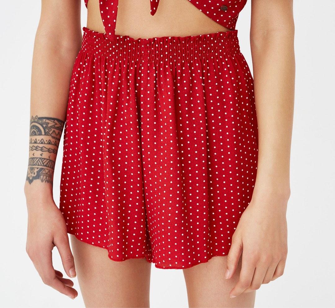 Red polka outlet dot shorts