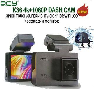 QCY K36 Ultra-Clear 4K+1080P Dash Camera with Wifi / G-sensor and Loop recording