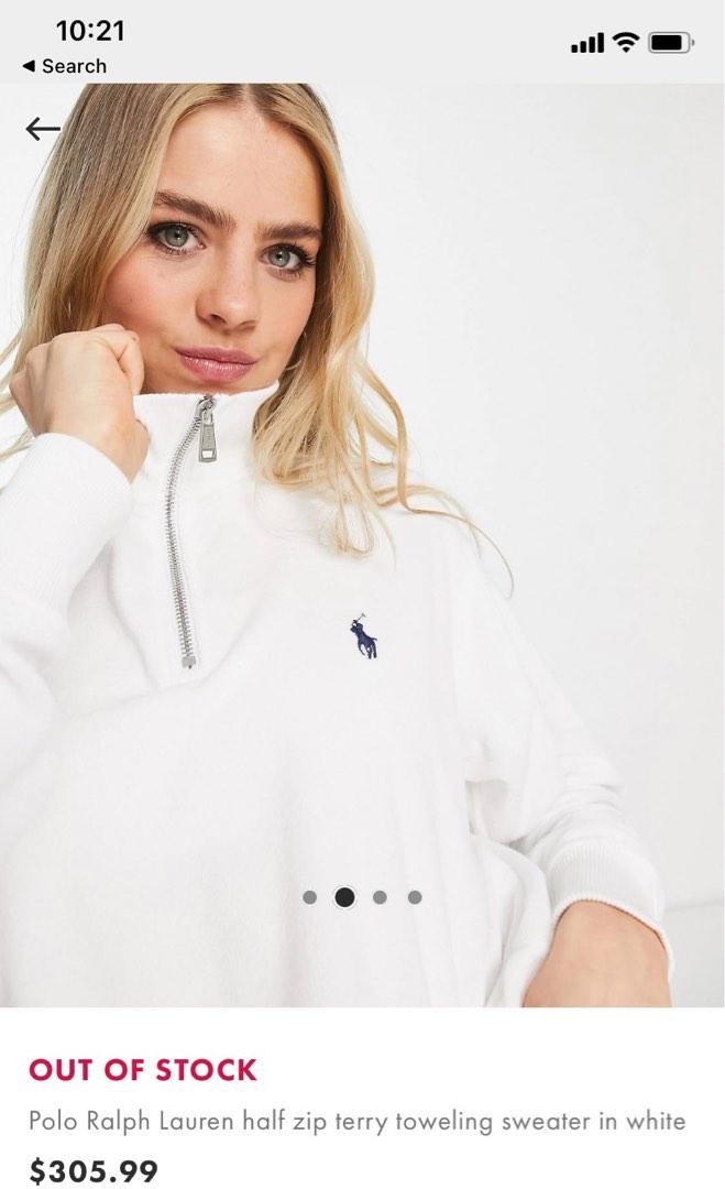 White ralph lauren new arrivals half zip