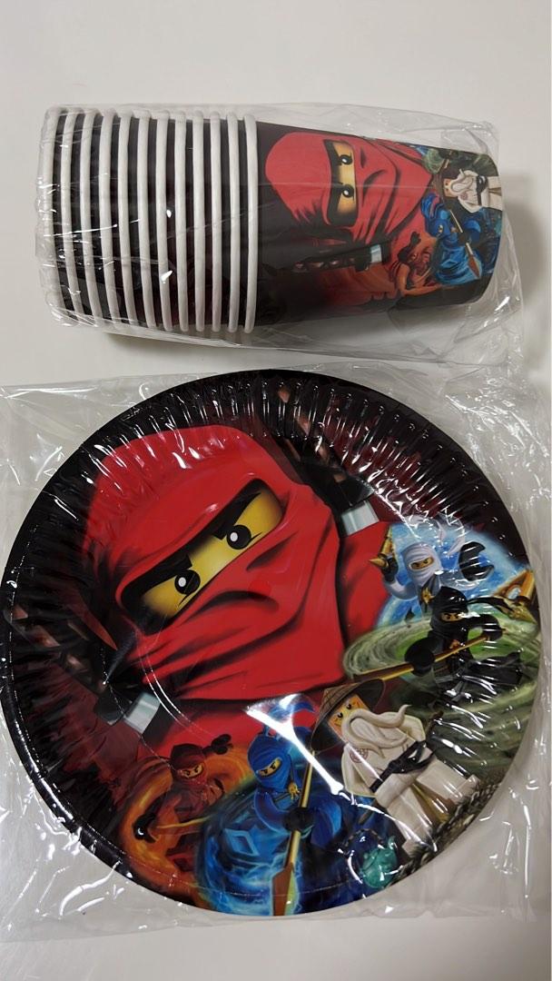 Ready Stock LEGO NINJAGO Red Party supplies Disposable Plates