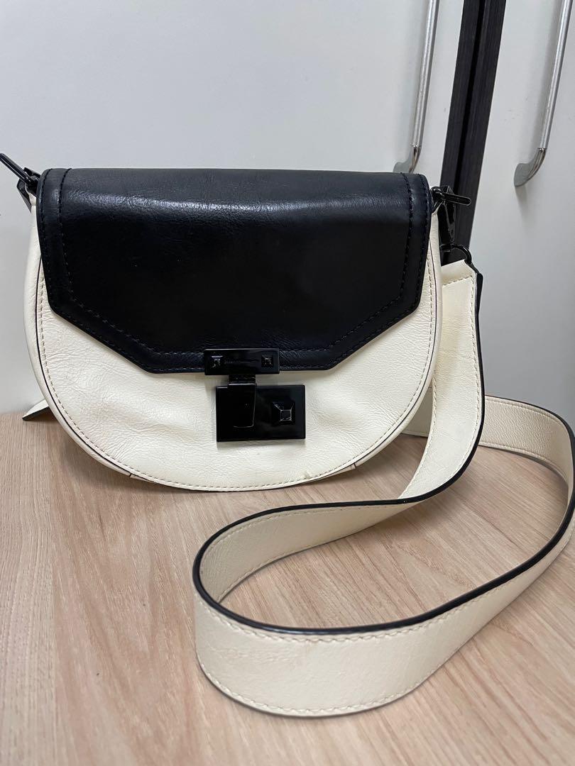 Rebecca minkoff black and white crossbody Clearance