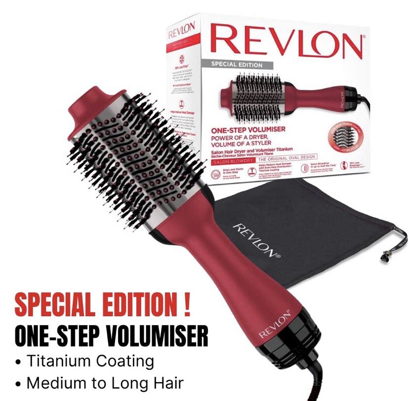 Revlon Hair Dryer Brush - Special Edition (Titanium Coating) - One Step  Volumiser, Beauty & Personal Care, Hair on Carousell