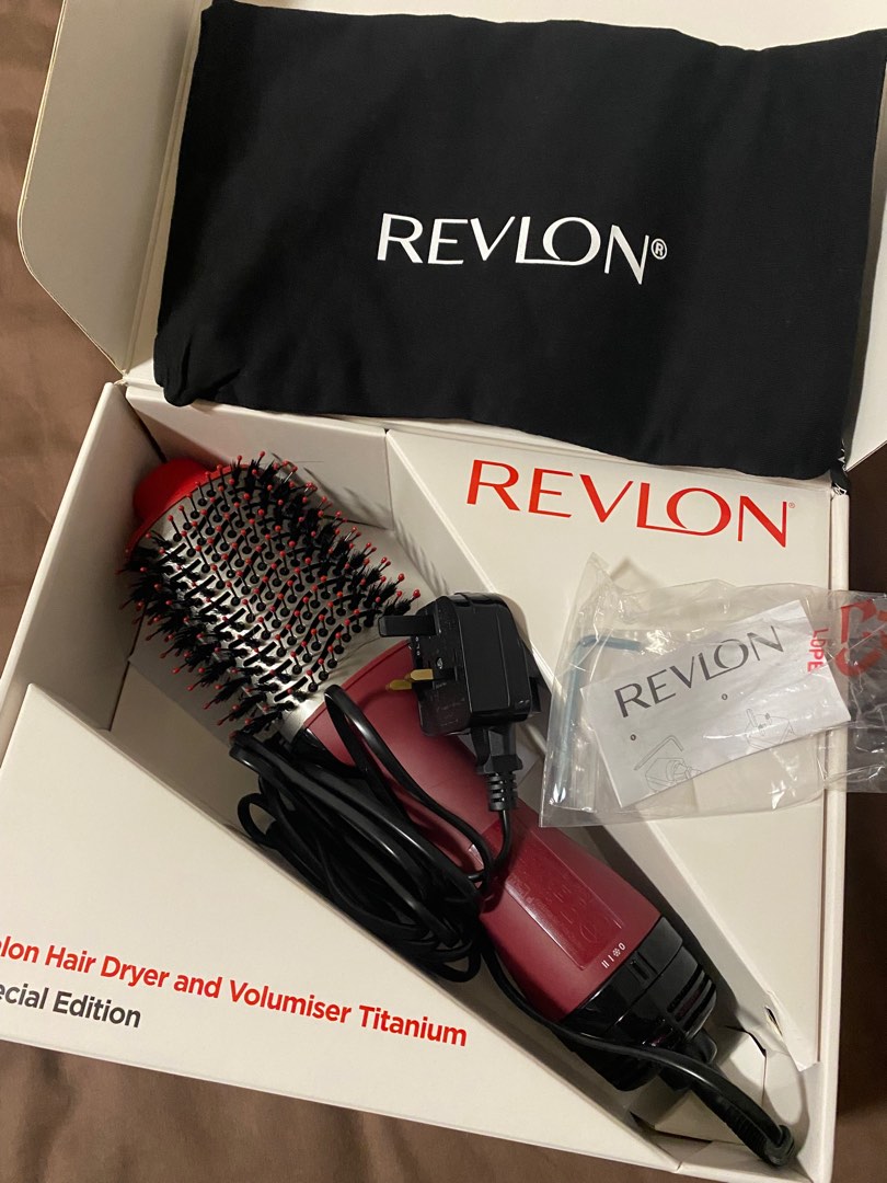 Revlon Hair Dryer Brush Special Edition (Titanium Coating) One Step Volumiser, Beauty