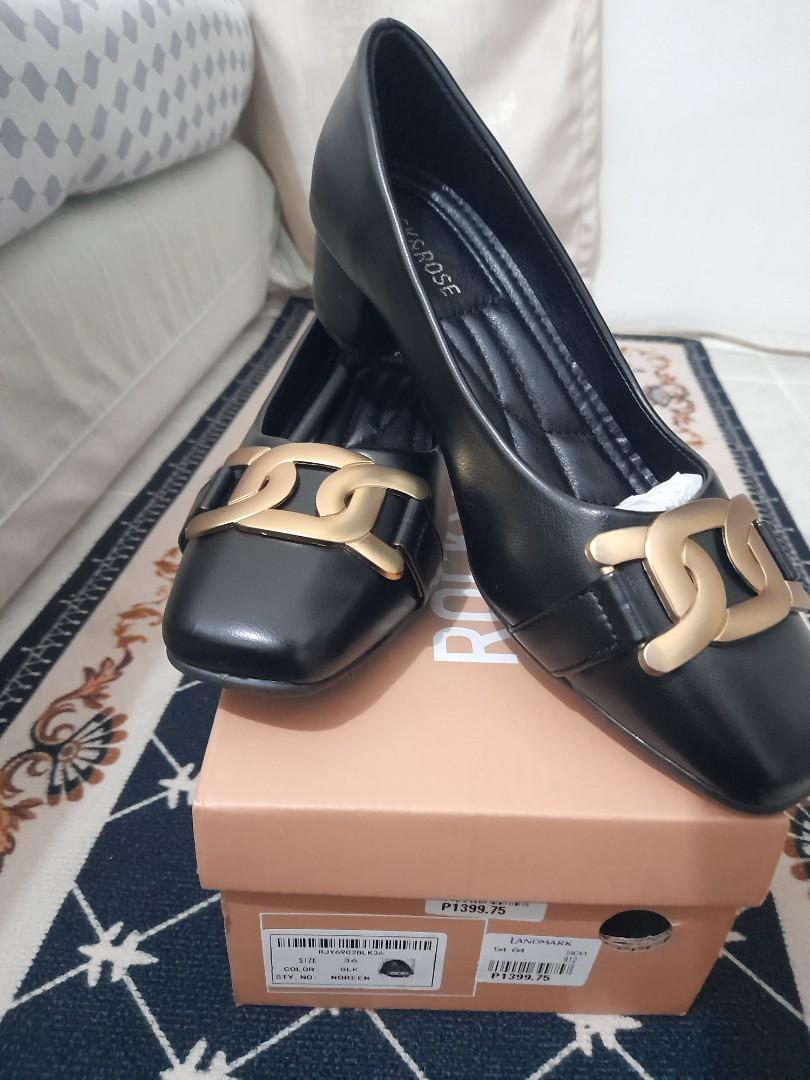 Rock Rose Black Shoes Women s Fashion Footwear Heels on Carousell