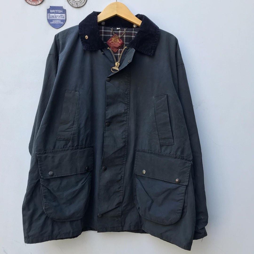 Royal Spencer Barbour Bedale Jacket Wax Navy Blue Colour Way On Wax