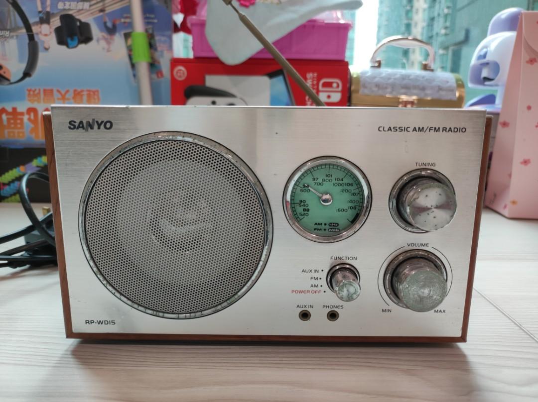 Sanyo RP-WD15 復古木箱收音機, 音響器材, 其他音響配件及設備- Carousell
