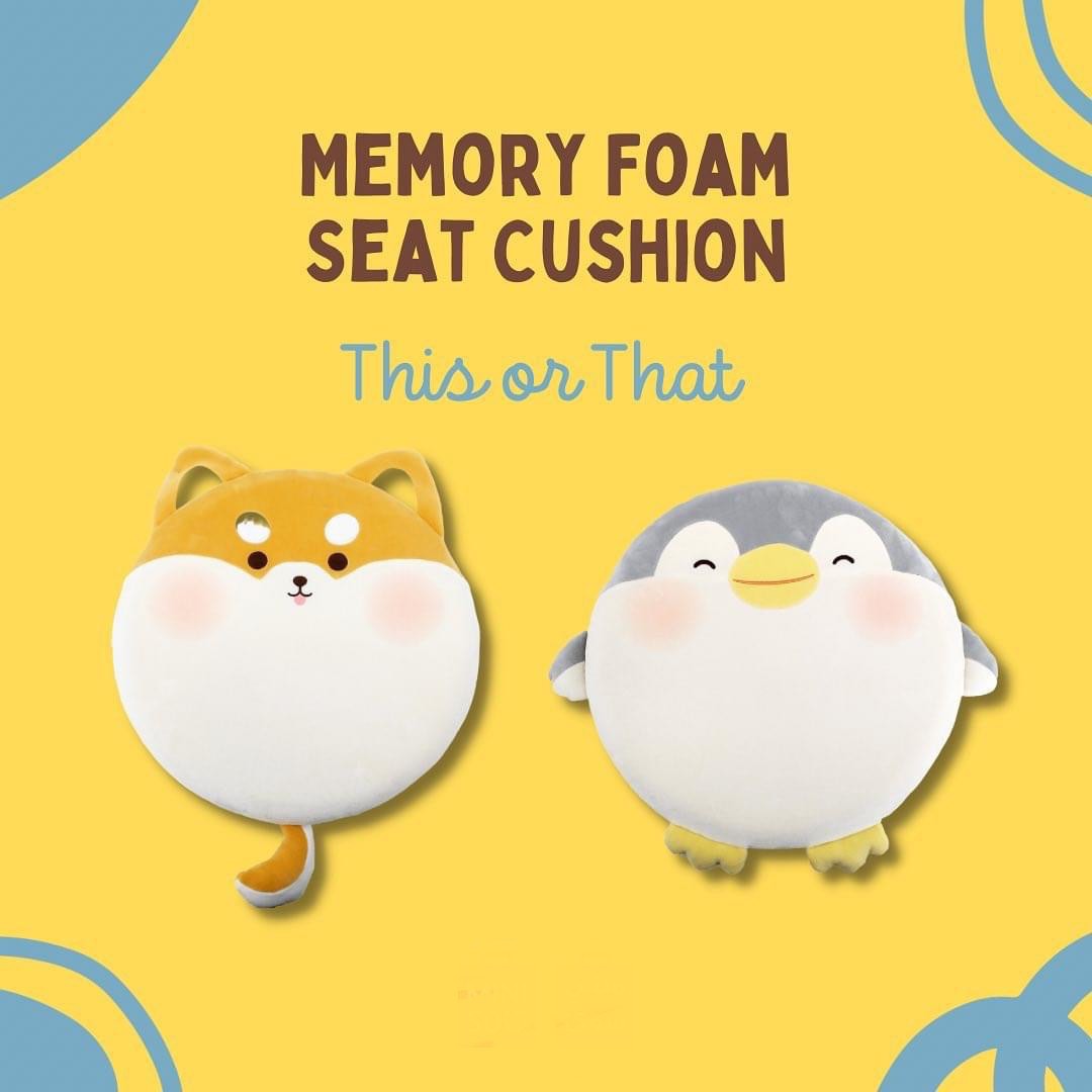 Seat Cushion by Miniso Shiba Inu Penguin, Furniture & Home Living, Home