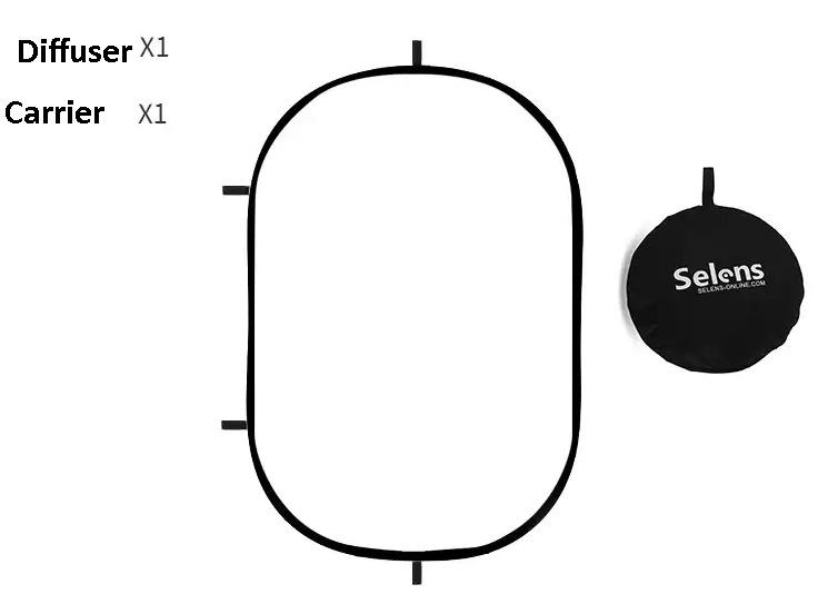 Selens Light Diffuser Photography Collapsible Sun Reflector Panel for
