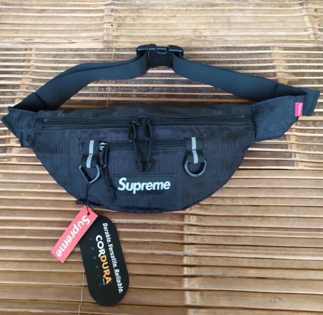 SLINGBAG WAISTBAG SUPREME SS19 IMPORT CHINA NEW BLACK Fesyen Pria