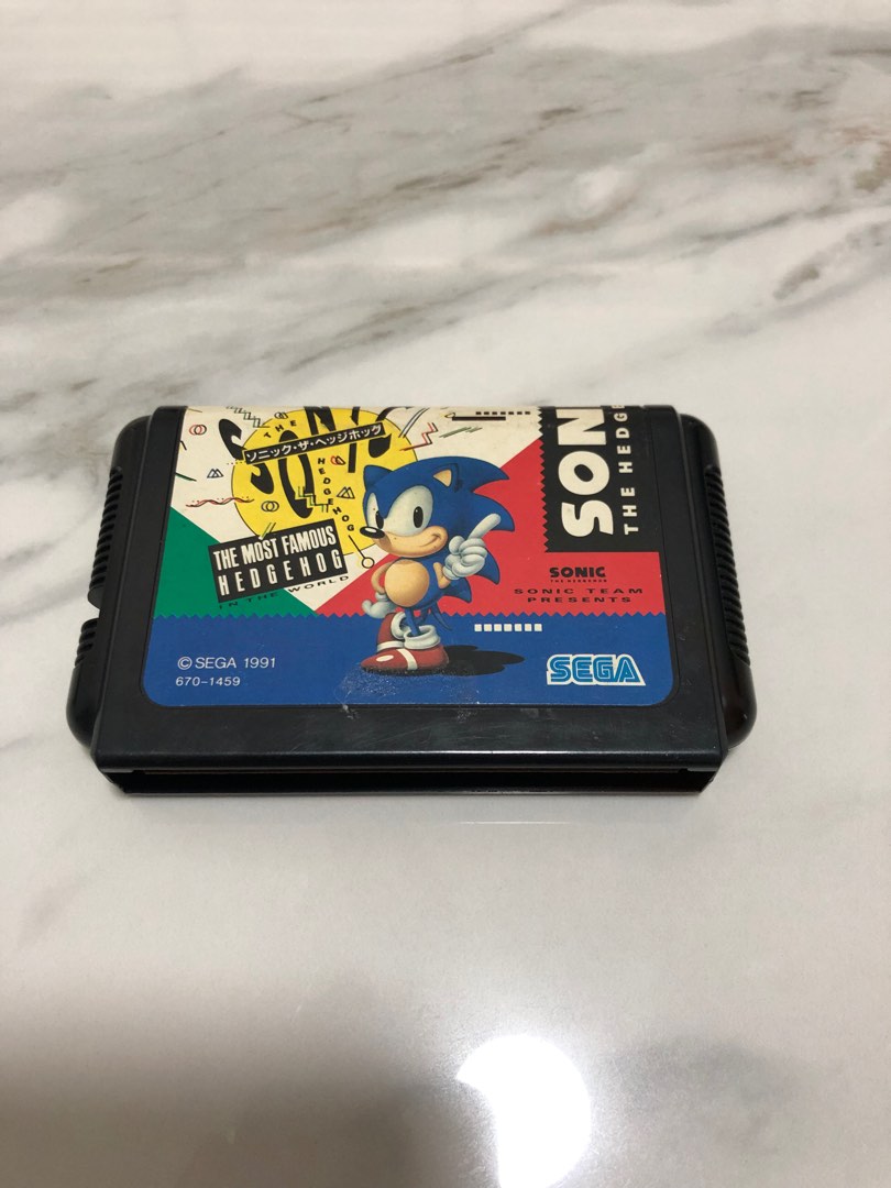 Sonic 1 Sega Mega Drive - Loose, Video Gaming, Video Games, Others on  Carousell