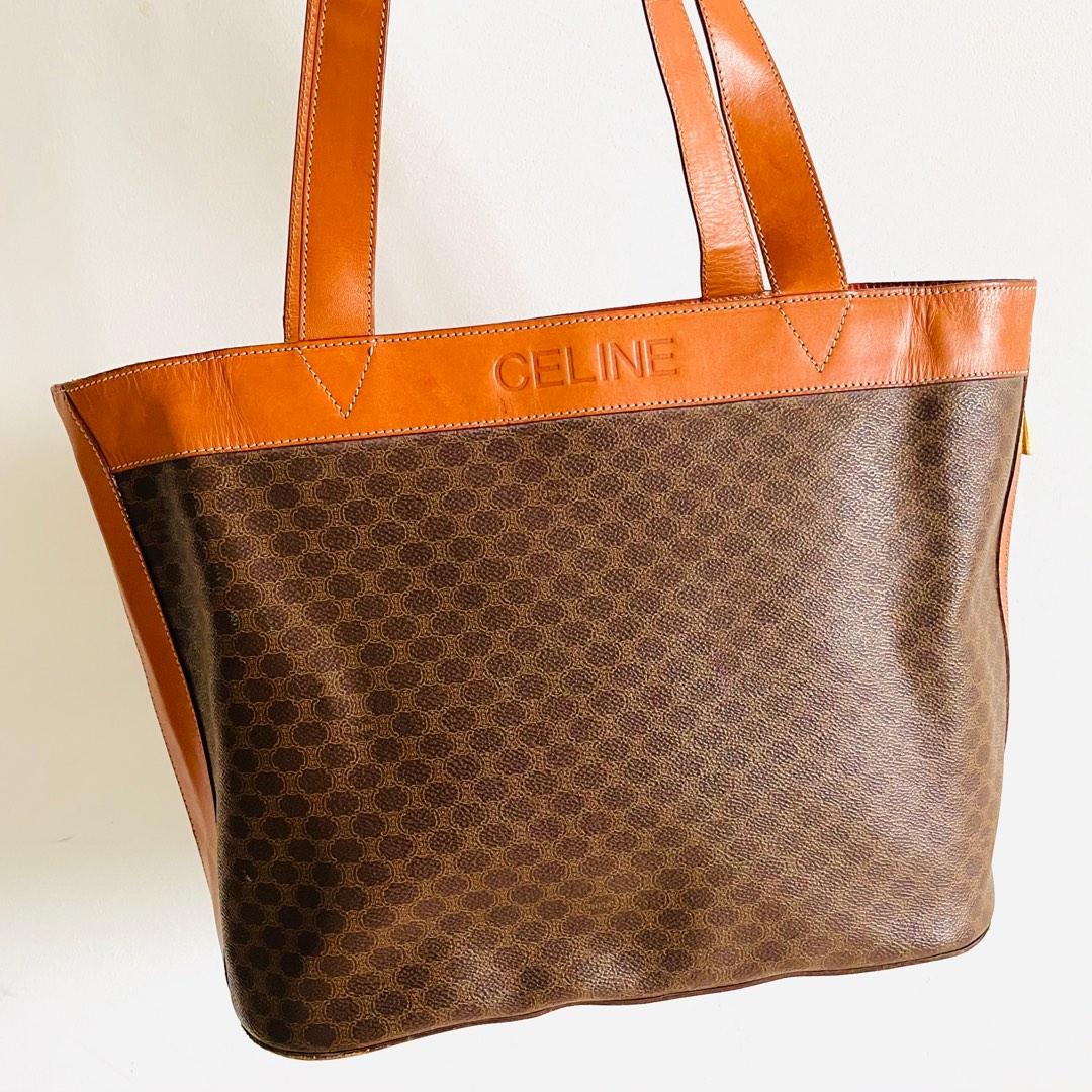 Celine SMALL DRAWSTRING BAG IN TRIOMPHE CANVAS AND CALFSKIN, Luxury, Bags &  Wallets on Carousell