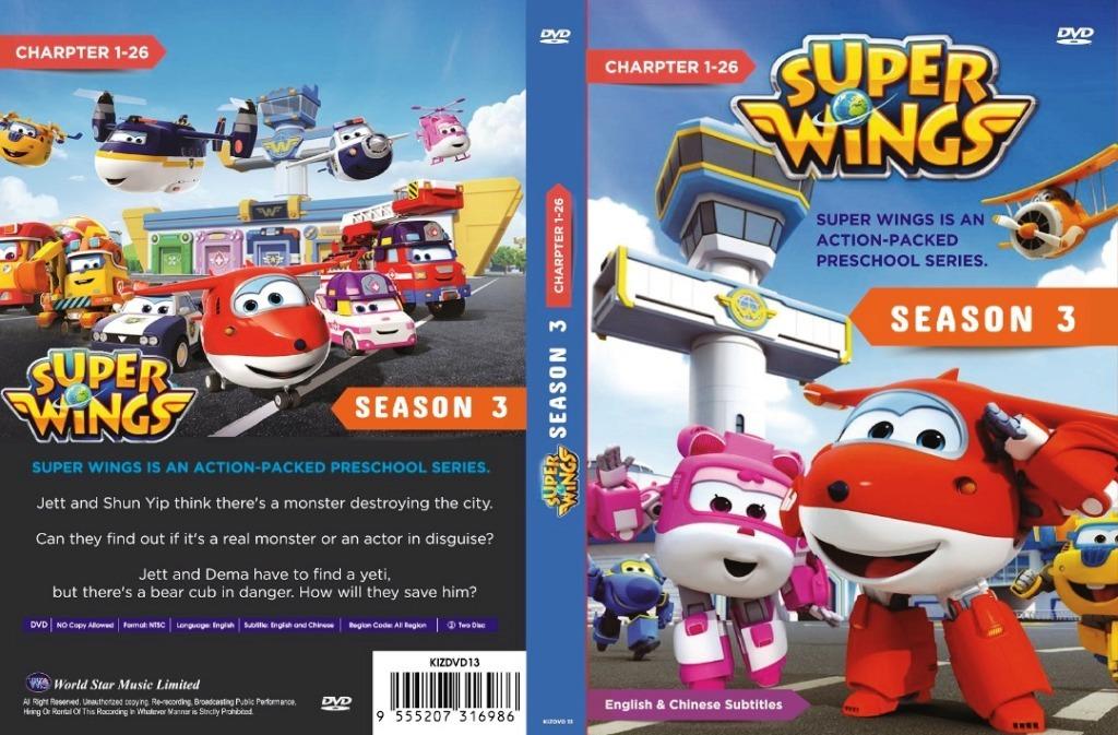 Super Wings Season 3 Chapter 1-26End DVD Korean Animated TV Series English  Chinese Subtitle, Hobbies & Toys, Music & Media, CDs & DVDs on Carousell