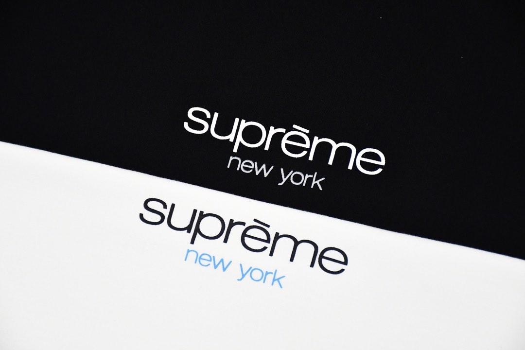 Supreme Classic Logo New York Tee Black