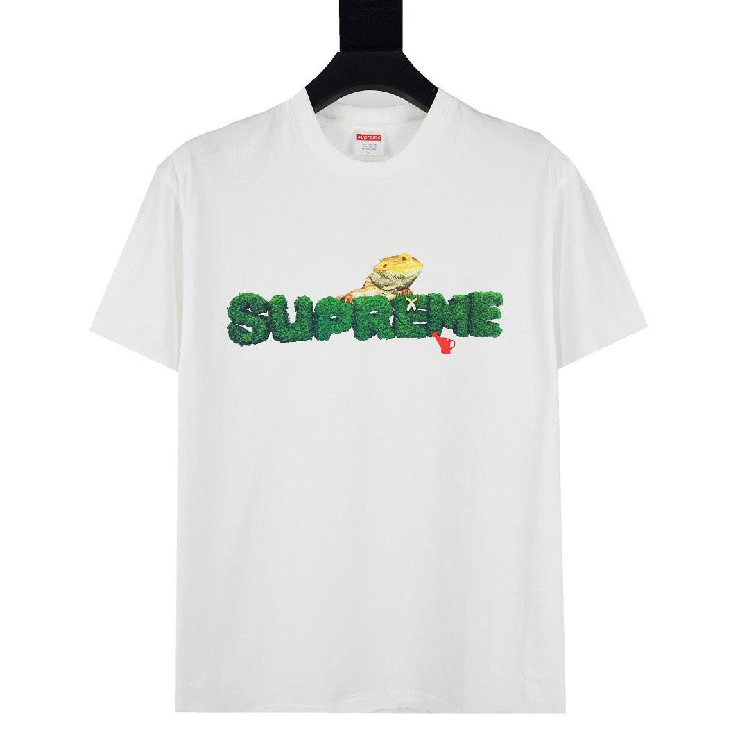 Supreme lizard tee grey discount