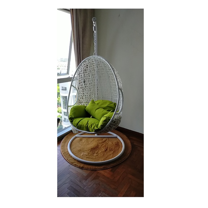 SWING CHAIR Black / White Free install, Furniture & Home Living