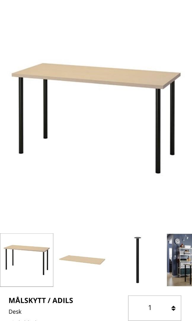 Table Legs IKEA Adils, Furniture & Home Living, Furniture, Tables & Sets on Carousell