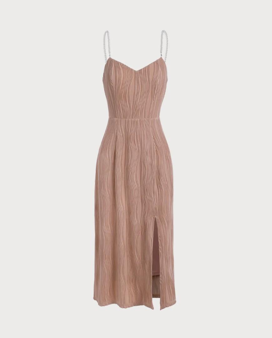 knee length dresses for ladies Petal and Pup Women's Yulia Pearl Midi Dress