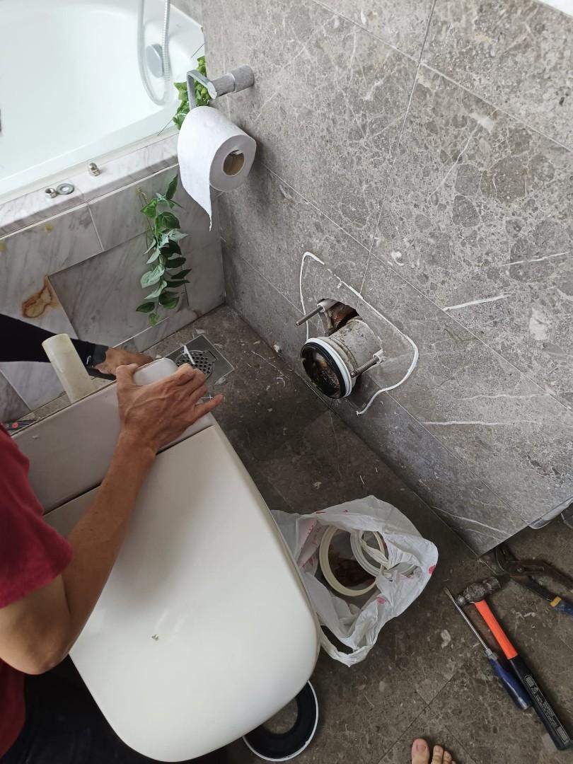 Toilet bowl leaking /system /Collar Rubber /Replacement....., Home