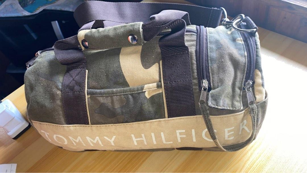 Tommy hilfiger sale camo duffle bag