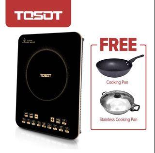 TOSOT Induction Cooker with Precise Temperature and Timer Control with FREE Cooking Pans