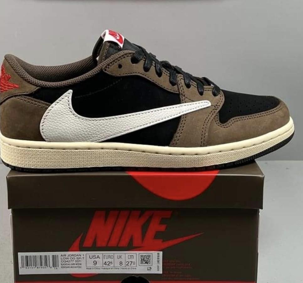 Travis Scott Air Jordan 1 Low Dark Mocha Men s Fashion