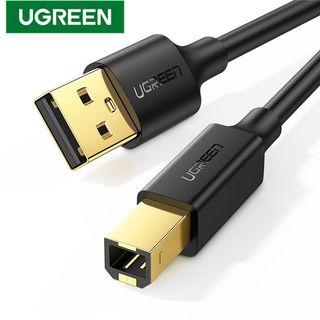 UGREEN USB Printer Cable USB 2.0 Type A Male to Type B Male Printer Scanner Cable Cord High Speed for HP Canon Lexmark Epson DAC