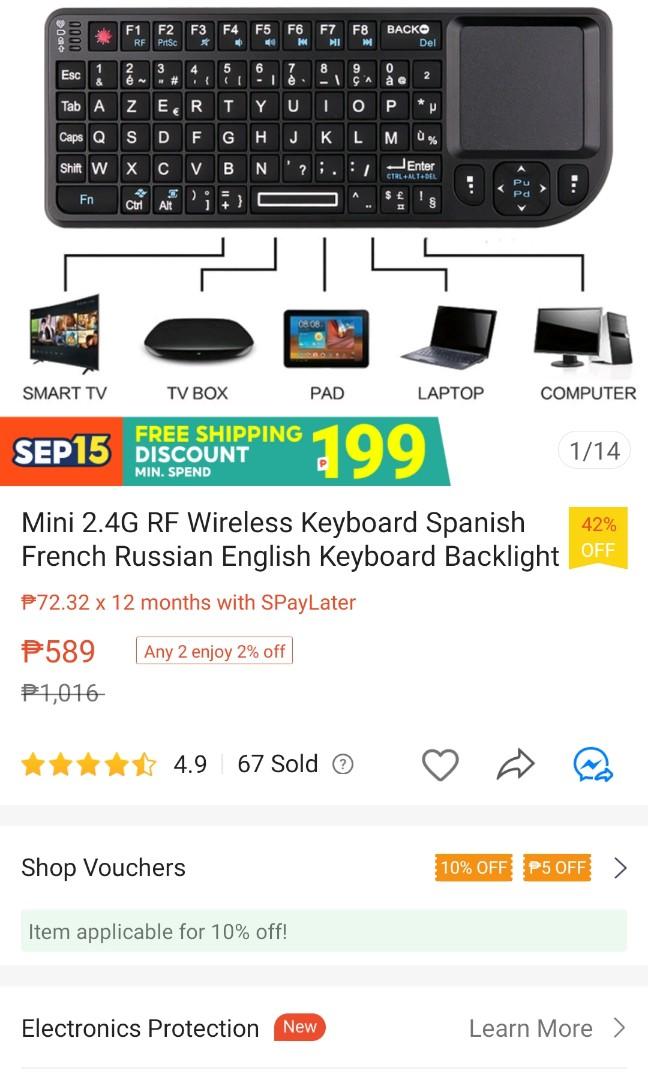 Ultra Mini Keyboard (handheld), Computers & Tech, Parts & Accessories ...