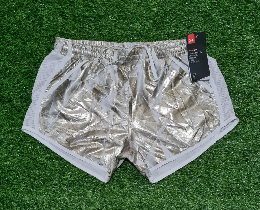 Under armour hot sale metallic shorts