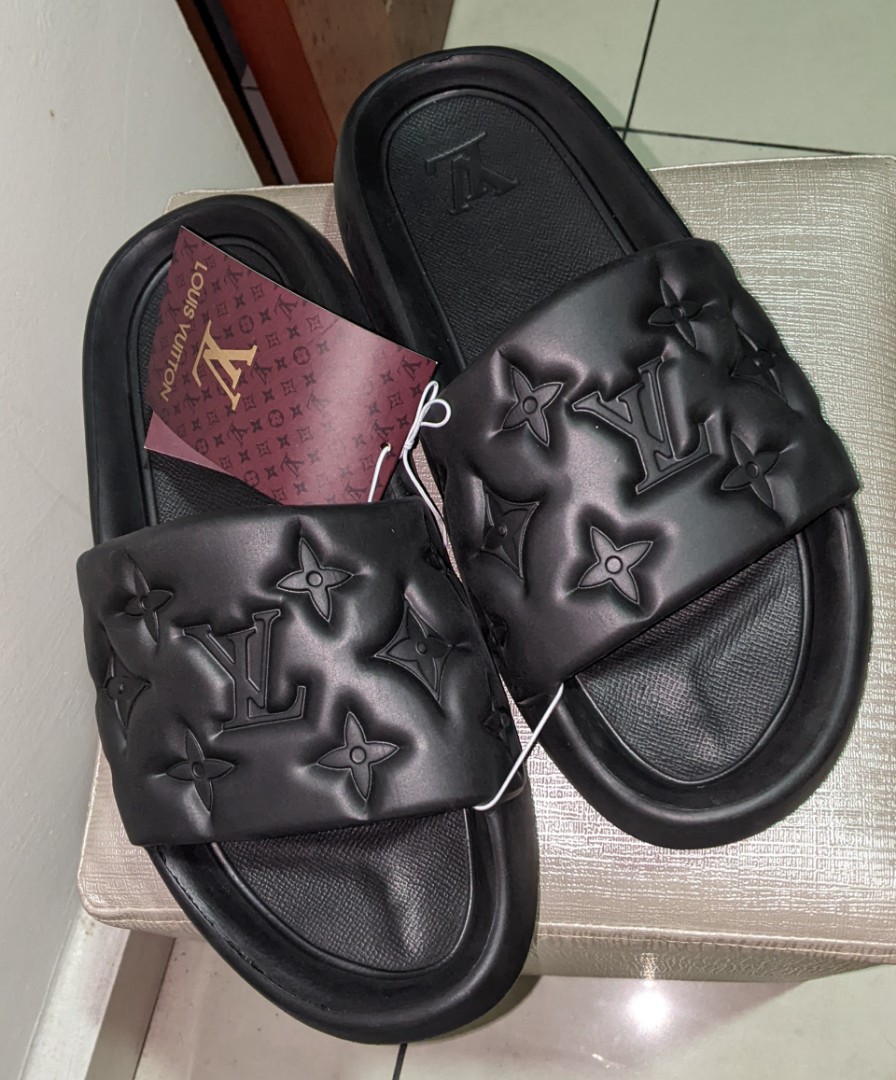 LOUIS VUITTON Mule Sandals Honolulu White Monogram Leather UK 6 / US 7 / EU  40.5