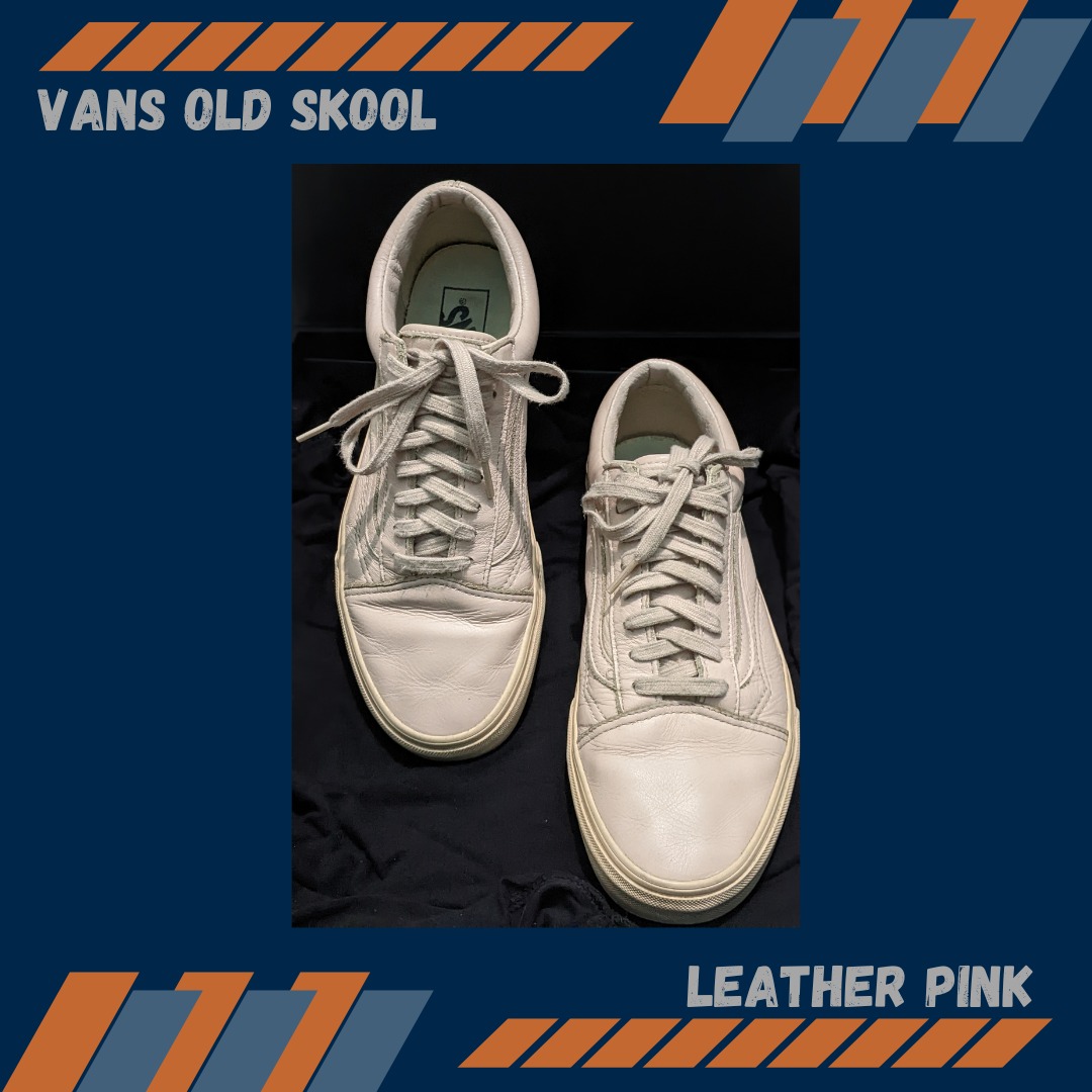 VANS OLD SKOOL LEATHER PINK Fesyen Pria Sepatu Lainnya di