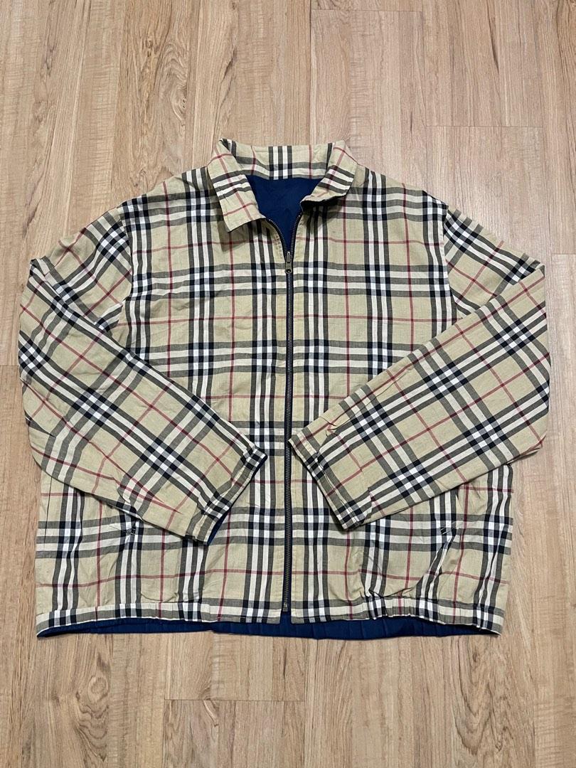 Vintage Burberry Full Nova Check Reversible Jacket Men s Fashion