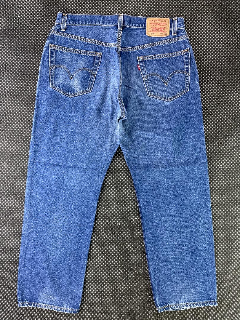 Vintage Levis 505 Stone Wash Jeans 35 x 30 J330 Men s Fashion
