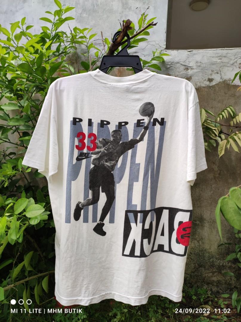 Vintage Nike Jordan 23 back 2 Back Pippen 33 Chicago Bulls Tee