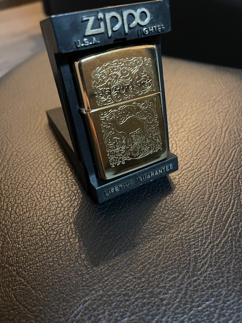Vintage Zippo Camel 22K Gold Plated, Hobbies & Toys, Memorabilia