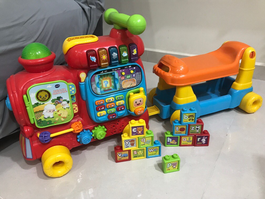 Vtech alphabet train, Babies & Kids, Infant Playtime on Carousell